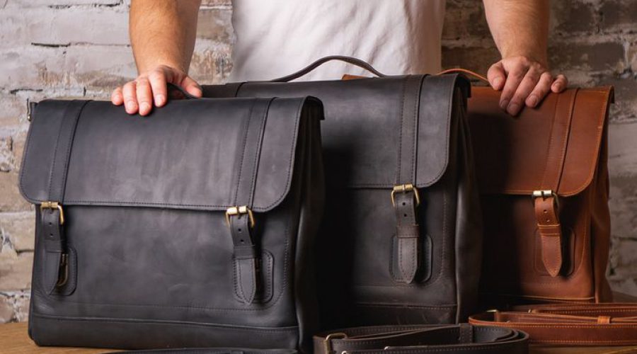 Men's leather office bag: purchase and care guide